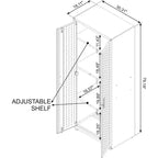 Armoire de garage haute Manhattan Comfort Fortress 74.8