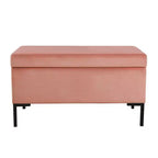 Banc de rangement moyen avec pieds en métal - HomePop
