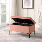 Banc de rangement moyen avec pieds en métal - HomePop