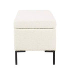 Banc de rangement moyen avec pieds en métal - HomePop