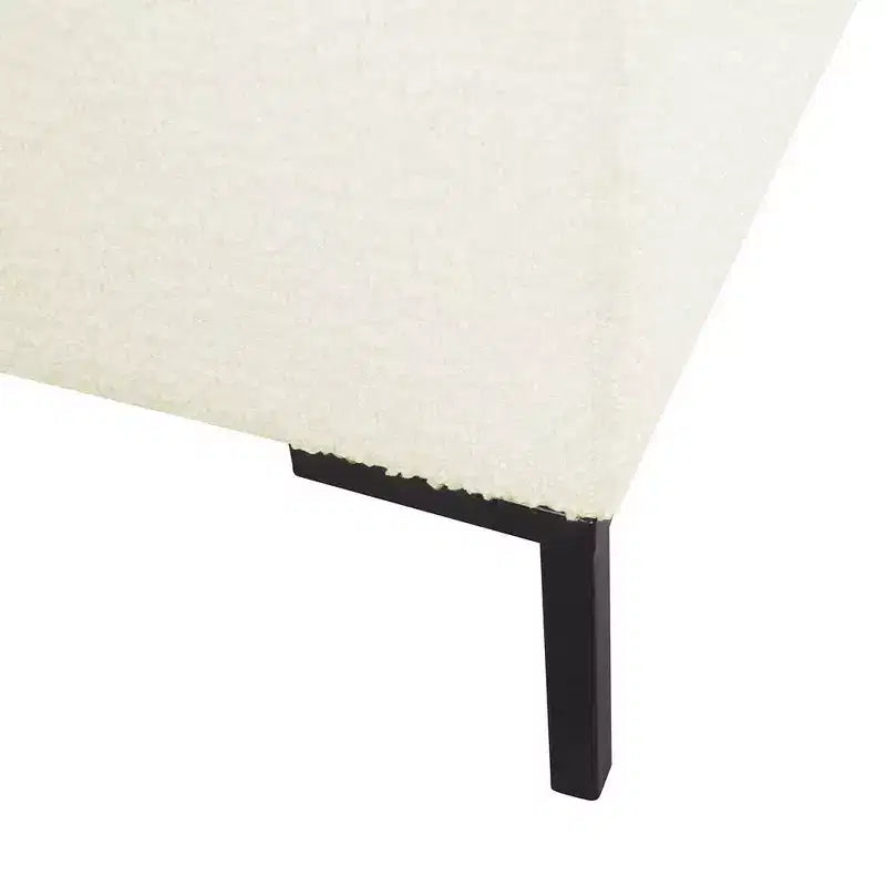 Banc de rangement moyen avec pieds en métal - HomePop