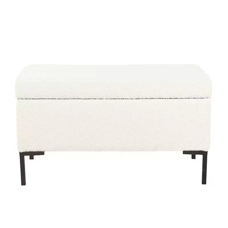 Banc de rangement moyen avec pieds en métal - HomePop