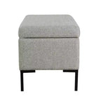 Banc de rangement moyen avec pieds en métal - HomePop