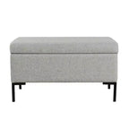 Banc de rangement moyen avec pieds en métal - HomePop