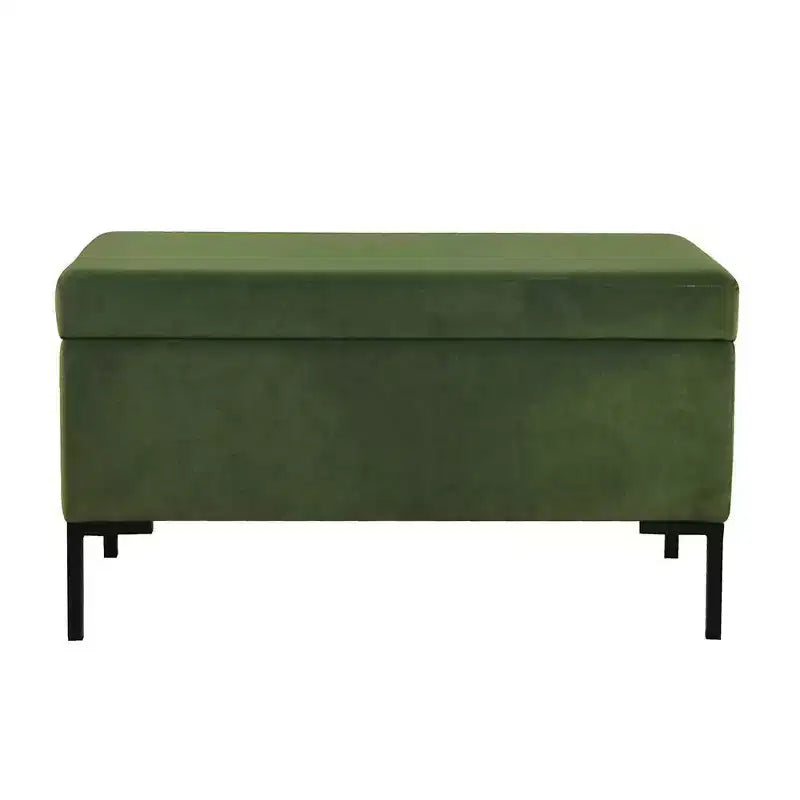 Banc de rangement moyen avec pieds en métal - HomePop