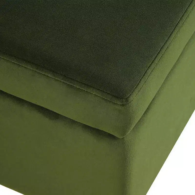 Banc de rangement moyen avec pieds en métal - HomePop
