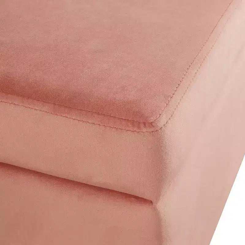 Banc de rangement moyen avec pieds en métal - HomePop