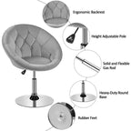 Fauteuil Yaheetech pivotant touffeté réglable en hauteur
