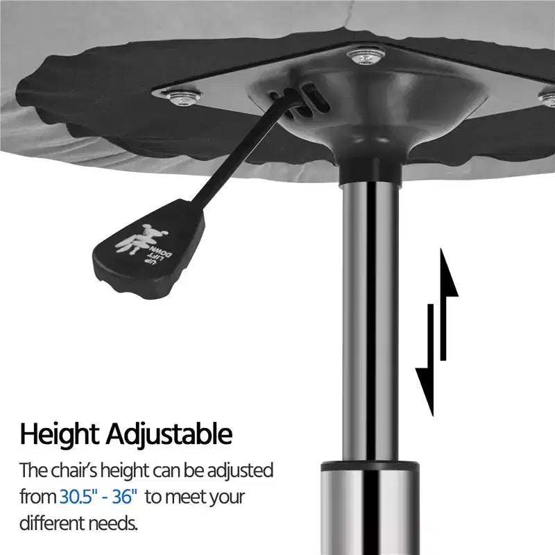 Fauteuil Yaheetech pivotant touffeté réglable en hauteur