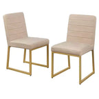 Lot de 2 chaises de salle à manger rembourrées Chantel - Lifestorey