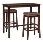 3pc Claridge Bar Height Dining Set - Linon