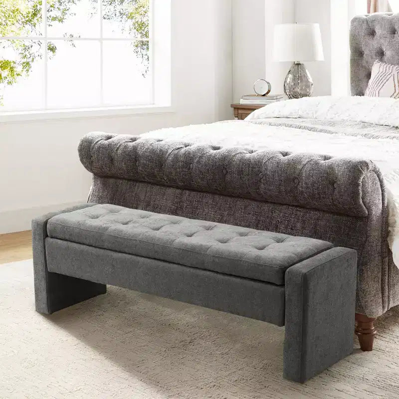 Banc de rangement capitonné moderne Rebeca | ART OF LIVING DESIGN