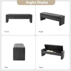 Banc de rangement capitonné moderne Rebeca | ART OF LIVING DESIGN