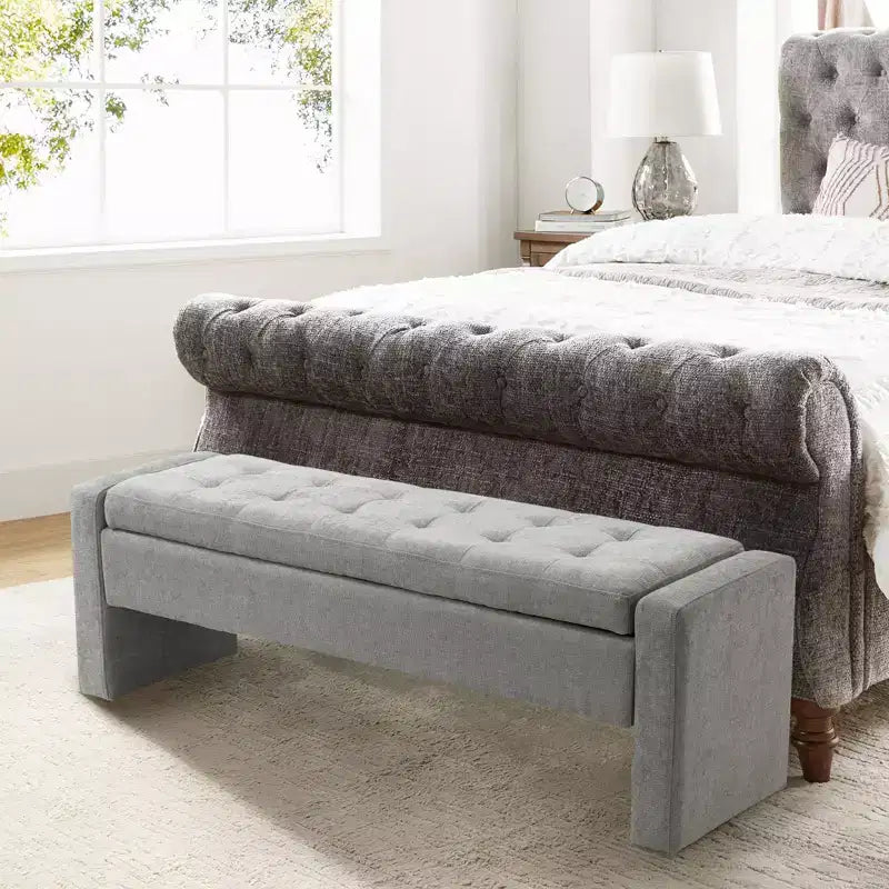 Banc de rangement capitonné moderne Rebeca | ART OF LIVING DESIGN