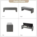 Banc de rangement capitonné moderne Rebeca | ART OF LIVING DESIGN