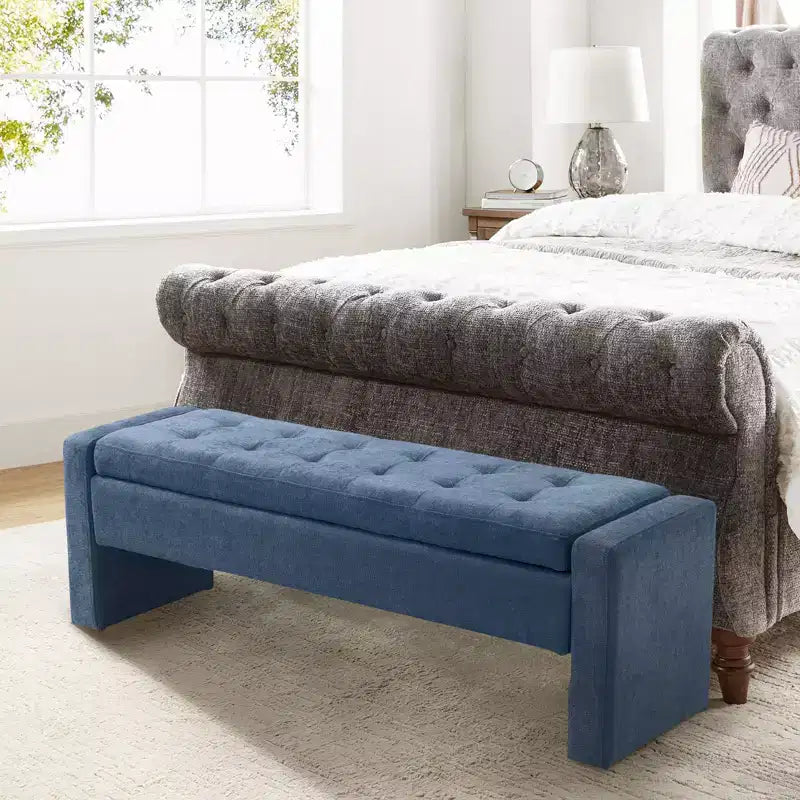 Banc de rangement capitonné moderne Rebeca | ART OF LIVING DESIGN