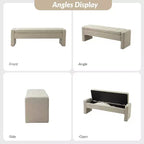 Banc de rangement capitonné moderne Rebeca | ART OF LIVING DESIGN