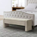 Banc de rangement capitonné moderne Rebeca | ART OF LIVING DESIGN