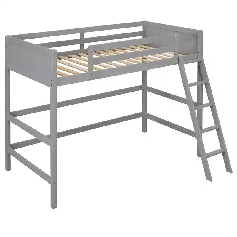 Lit superposé en bois double avec échelle, cadre de lit en bois, pas besoin de sommier tapissier - ModernLuxe