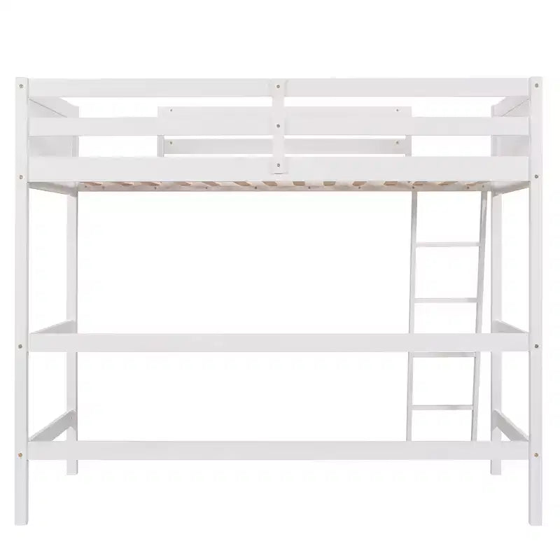 Lit superposé en bois double avec échelle, cadre de lit en bois, pas besoin de sommier tapissier - ModernLuxe