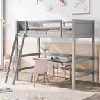Lit superposé en bois double avec échelle, cadre de lit en bois, pas besoin de sommier tapissier - ModernLuxe