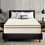 Continental Sleep, 9-Inch Medium Firm Pillow Top Single Sided Hybrid Mattress, Compatible with Adjustable Bed