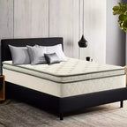 Continental Sleep, matelas hybride simple face à plateau-coussin de 9 pouces à fermeté moyenne, compatible avec les lits réglables