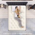 Continental Sleep, matelas hybride simple face à plateau-coussin de 9 pouces à fermeté moyenne, compatible avec les lits réglables