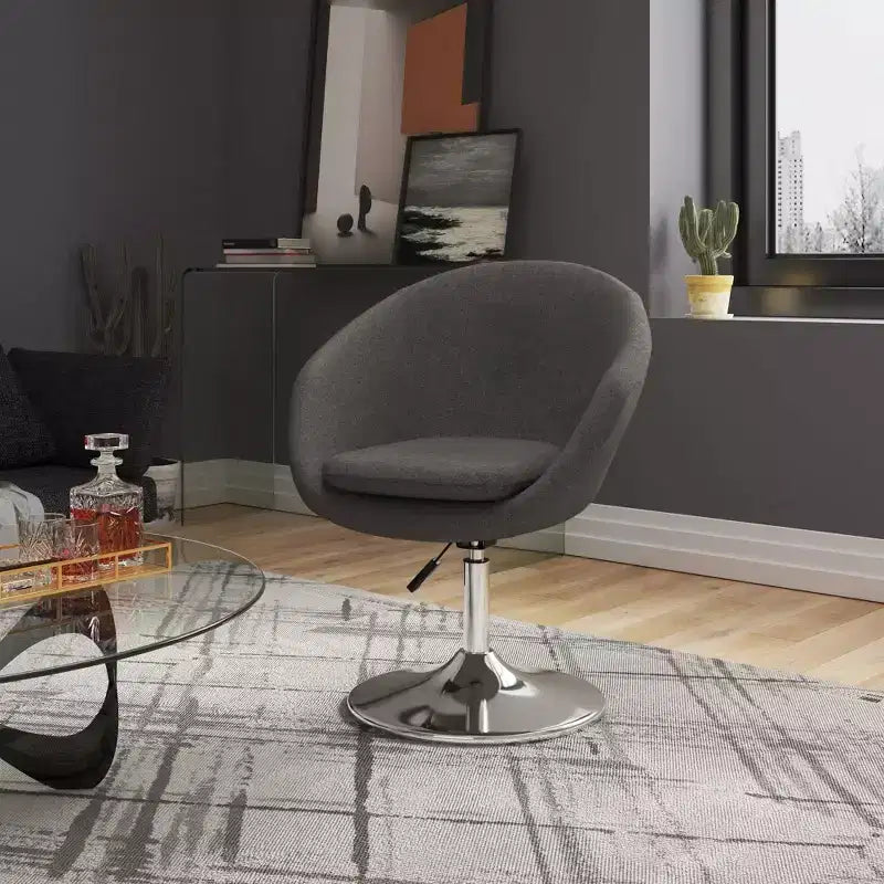 Lot de 2 chaises Hopper en mélange de laine, hauteur réglable - Manhattan Comfort