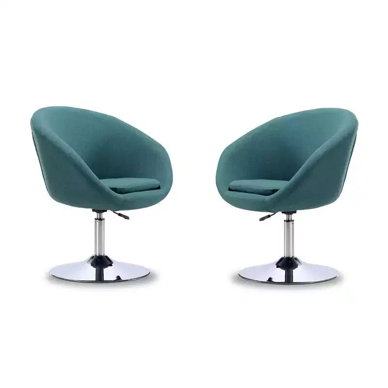 Lot de 2 chaises Hopper en mélange de laine, hauteur réglable - Manhattan Comfort