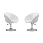 Lot de 2 chaises Hopper en mélange de laine, hauteur réglable - Manhattan Comfort