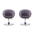 Lot de 2 chaises Hopper en mélange de laine, hauteur réglable - Manhattan Comfort
