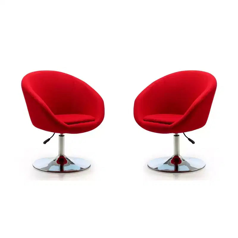 Lot de 2 chaises Hopper en mélange de laine, hauteur réglable - Manhattan Comfort