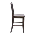 Flash Furniture Gwendolyn, lot de 2 tabourets de bar modernes de style rustique en bois massif de qualité commerciale, hauteur comptoir