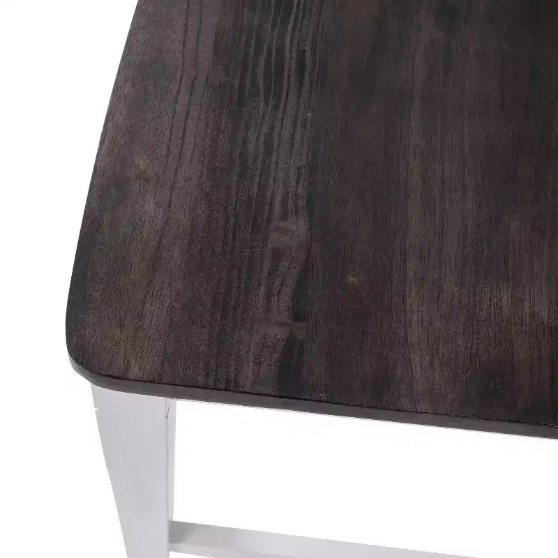 Flash Furniture Gwendolyn, lot de 2 tabourets de bar modernes de style rustique en bois massif de qualité commerciale, hauteur comptoir