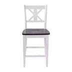 Flash Furniture Gwendolyn, lot de 2 tabourets de bar modernes de style rustique en bois massif de qualité commerciale, hauteur comptoir