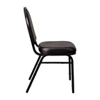 Flash Furniture Lot de 4 chaises de banquet empilables à dossier dôme de la série HERCULES, qualité commerciale, capacité de 227 kg, avec structure métallique