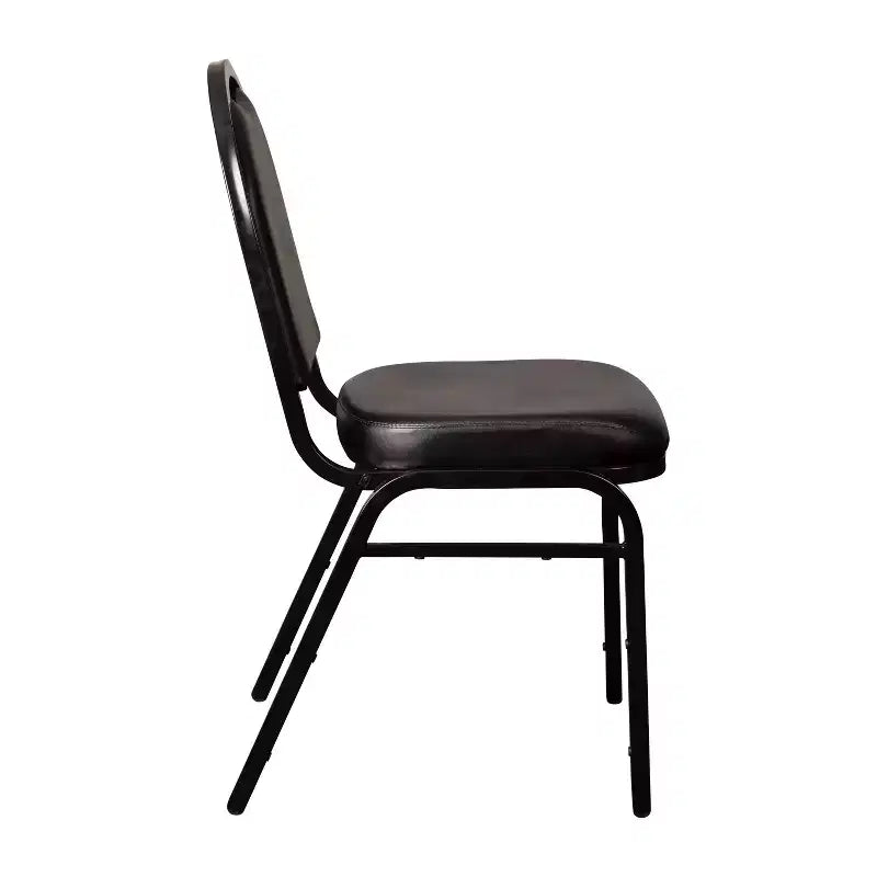 Flash Furniture Lot de 4 chaises de banquet empilables à dossier dôme de la série HERCULES, qualité commerciale, capacité de 227 kg, avec structure métallique