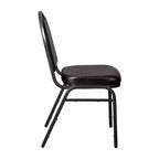 Flash Furniture Lot de 4 chaises de banquet empilables à dossier dôme de la série HERCULES, qualité commerciale, capacité de 227 kg, avec structure métallique