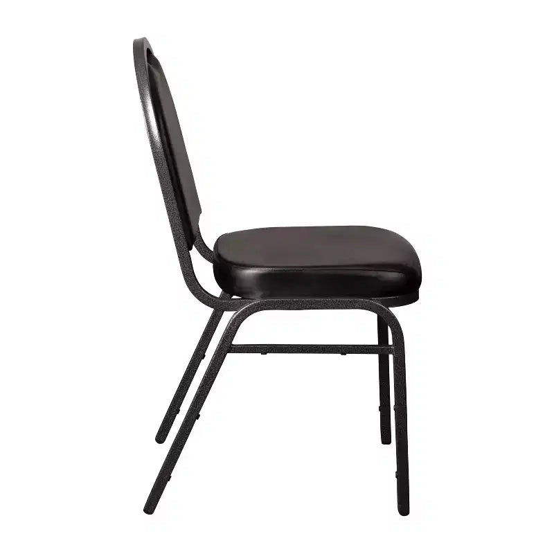 Flash Furniture Lot de 4 chaises de banquet empilables à dossier dôme de la série HERCULES, qualité commerciale, capacité de 227 kg, avec structure métallique