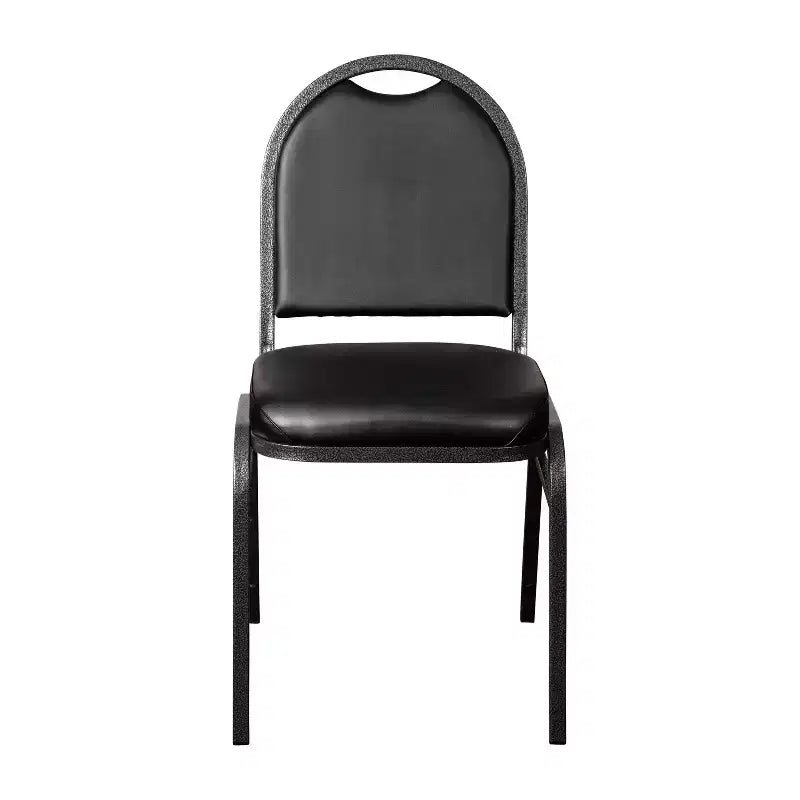 Flash Furniture Lot de 4 chaises de banquet empilables à dossier dôme de la série HERCULES, qualité commerciale, capacité de 227 kg, avec structure métallique