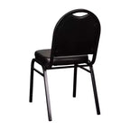 Flash Furniture Lot de 4 chaises de banquet empilables à dossier dôme de la série HERCULES, qualité commerciale, capacité de 227 kg, avec structure métallique