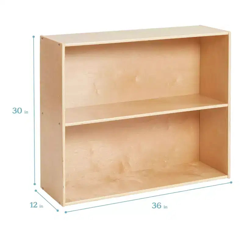 Meuble de rangement simple face à 2 étagères ECR4Kids Streamline, 30 po, Mobilier de salle de classe
