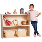 Meuble de rangement simple face à 2 étagères ECR4Kids Streamline, 30 po, Mobilier de salle de classe