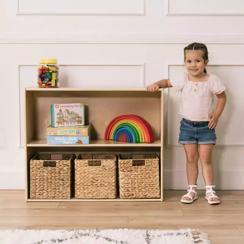 Meuble de rangement simple face à 2 étagères ECR4Kids Streamline, 30 po, Mobilier de salle de classe