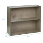 Meuble de rangement simple face à 2 étagères ECR4Kids Streamline, 30 po, Mobilier de salle de classe
