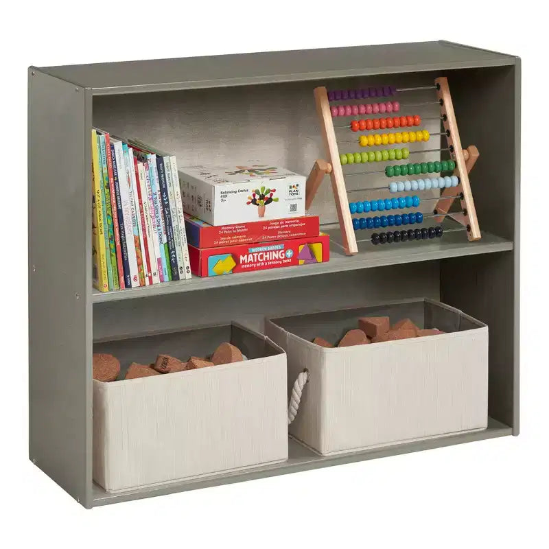 Meuble de rangement simple face à 2 étagères ECR4Kids Streamline, 30 po, Mobilier de salle de classe