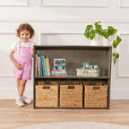 Meuble de rangement simple face à 2 étagères ECR4Kids Streamline, 30 po, Mobilier de salle de classe