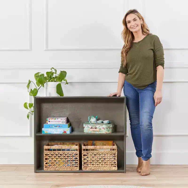 Meuble de rangement simple face à 2 étagères ECR4Kids Streamline, 30 po, Mobilier de salle de classe