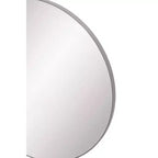 Miroir mural rond contemporain en bois de 36 po - Olivia & May